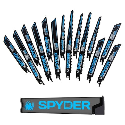Spyder Black Series Bi-metal Wood/Metal Cutting Demolition Reciprocating Saw Blade (14-Pack)