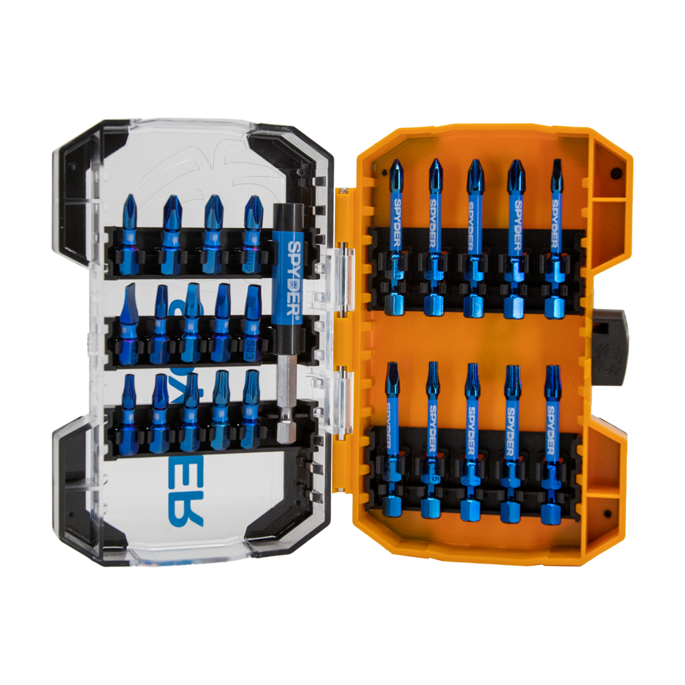 Spyder Mach-Blue 1/4-in x Impact Driver Bit (25-Piece)