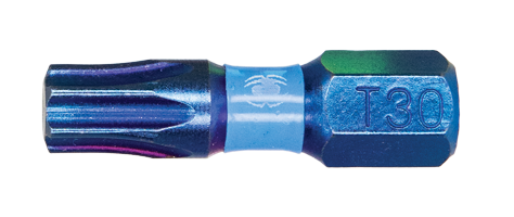 Spyder Mach-Blue T30 1/4-in x 1-in Torx Impact Driver Bit (2-Piece)