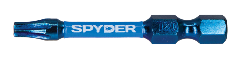 Spyder Mach-Blue T20 1/4-in x 2-in Torx Impact Driver Bit (2-Piece)