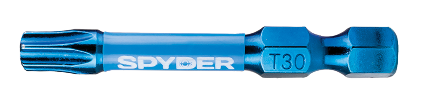 Spyder Mach-Blue T30 1/4-in x 2-in Torx Impact Driver Bit (2-Piece)