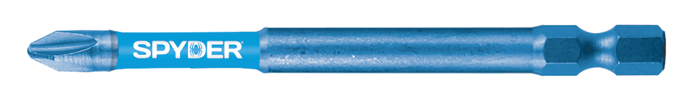 Spyder Mach-Blue PH2 1/4-in x 3-1/2-in Phillips Impact Driver Bit (2-Piece)