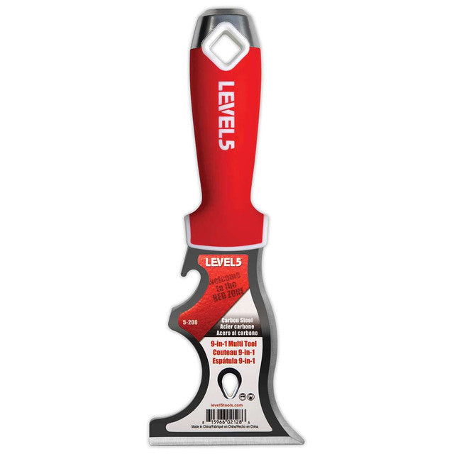 9-in-1 Carbon Steel Painter's Knife w/ Soft Grip Handle