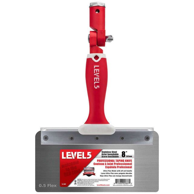 8" Stainless Steel Offset Taping Knife - Flex Blade