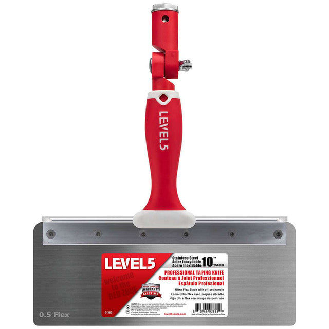 10" Stainless Steel Offset Taping Knife - Flex Blade