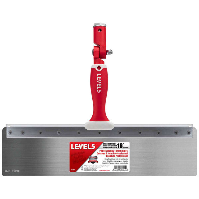 16" Stainless Steel Offset Taping Knife - Flex Blade