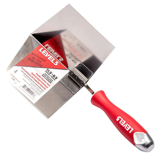 6.5" x 11.5" Stainless Steel Soft Grip Inside Corner Tool