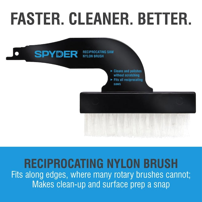 Spyder 400004 Nylon Brush, Nylon, For: Reciprocating Saw
