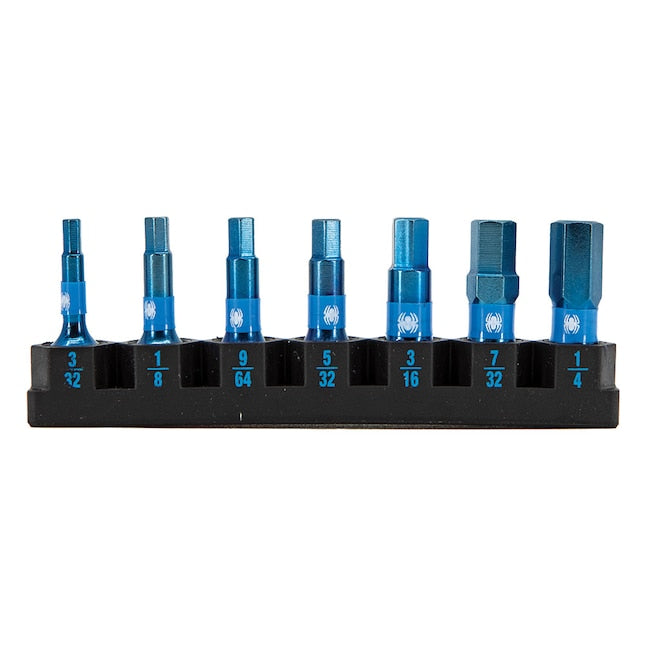 Spyder Mach-Blue 1/4-in x 1-in Impact Driver Bit (7-Piece)
