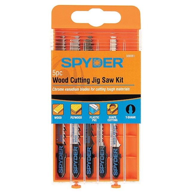 Spyder Set T-shank Chrome/Vanadium Blade Set (5-Pack)