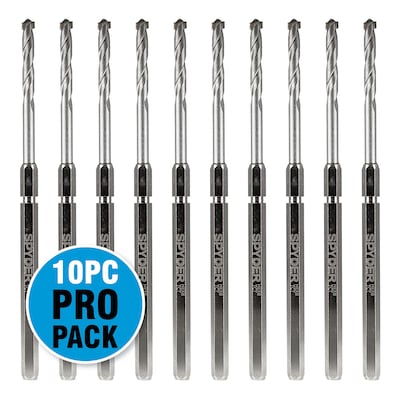 Spyder 10-Pack Hex 8 1/4-in x 7-1/8-in Tungsten Carbide/Steel Hole Saw Pilot Bit
