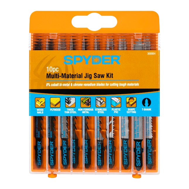 Spyder Set T-shank Chrome/Vanadium Blade Set (10-Pack)