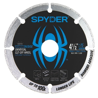 Spyder Diamond Bite Diamond Edge 4.5-in Diamond Cut-off Wheel