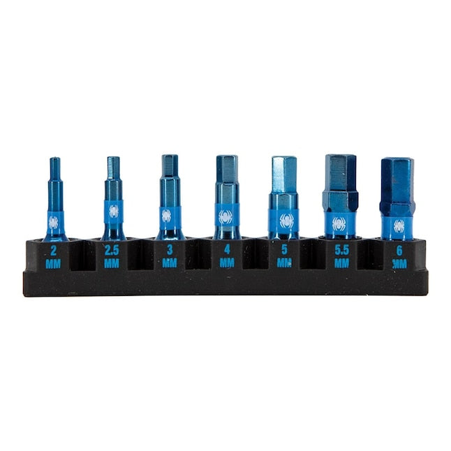 Spyder Mach-Blue 1/4-in x 1-in Impact Driver Bit (7-Piece)