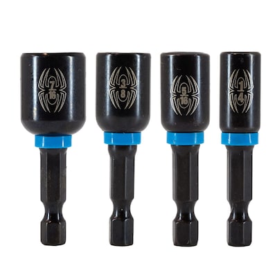 Spyder Mach-Blue 1/4-in x Nutsetter Impact Driver Bit (4-Piece)