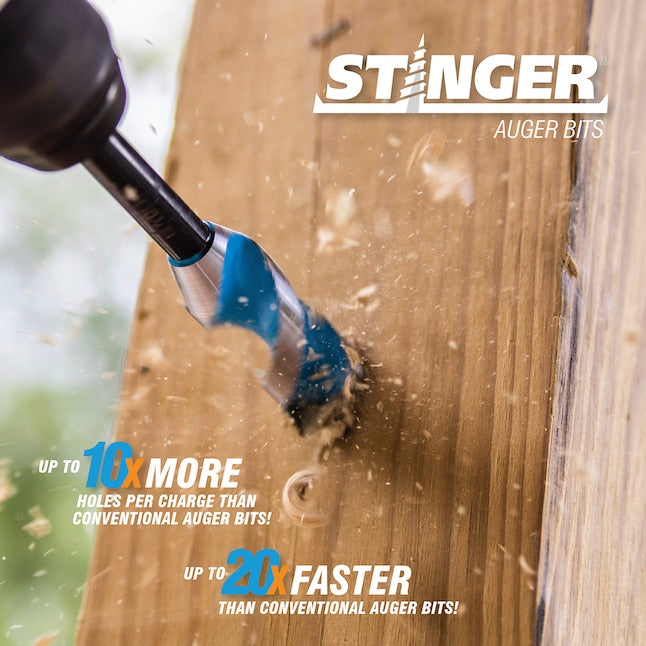 Spyder Stinger 1-1/8-in x 18-in Woodboring Auger Drill Bit