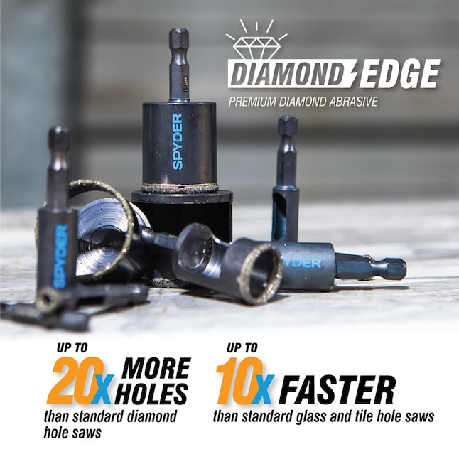 Spyder Diamond Edge 2-1/2-in Diamond Non-arbored Hole Saw