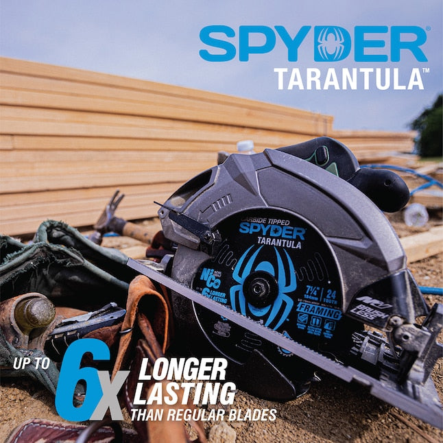 Spyder Framing 8-1/4-in 24-Tooth Rough Finish Tungsten Carbide-tipped Steel Circular Saw Blade