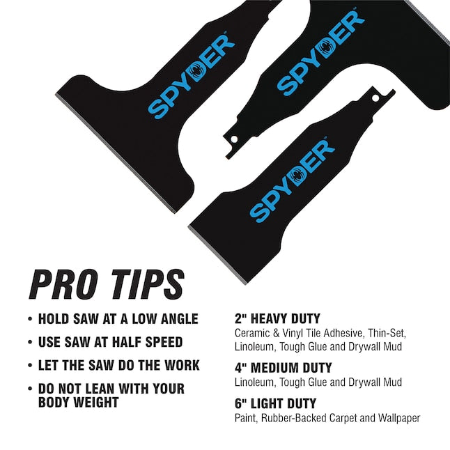 Spyder 4" Reciprocating Saw Scraper