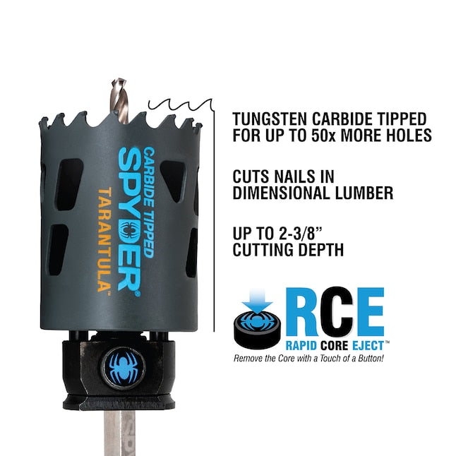Spyder Tarantula 2-5/8-in Carbide-tipped Non-arbored Hole Saw