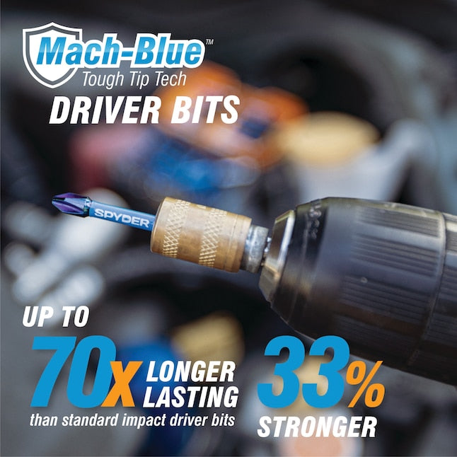 Spyder Mach-Blue T25 1/4-in x 6-in Torx Impact Driver Bit