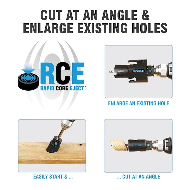 Spyder 1/2-in Rapid Core Eject Quick Change Hss Hole Saw Arbor