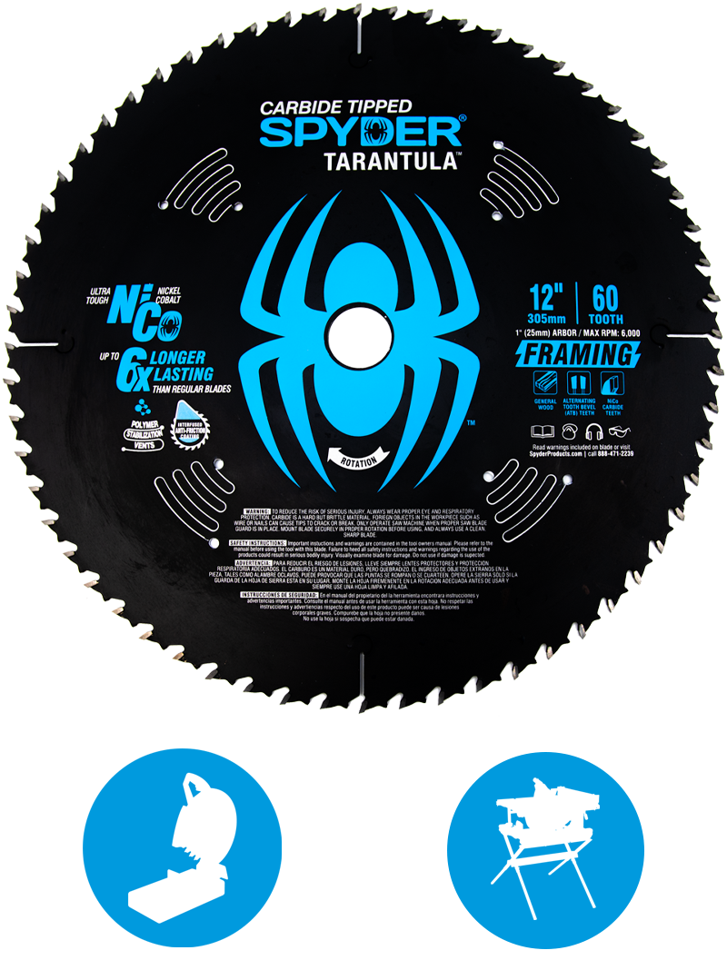 12″ 60T Framing Saw Blade