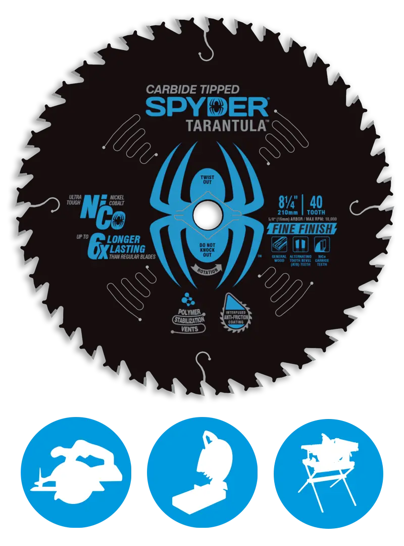 8-1/4″ 40T Fine Finish Saw Blade