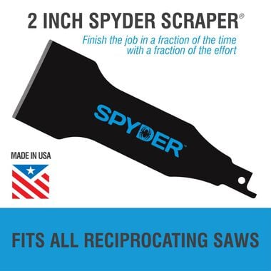 SPYDER 138 Scraper Blade Reciprocating Saw Steel