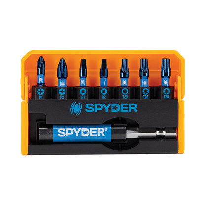 Spyder Mach-Blue 1/4-in x 1-in Impact Driver Bit (8-Piece)
