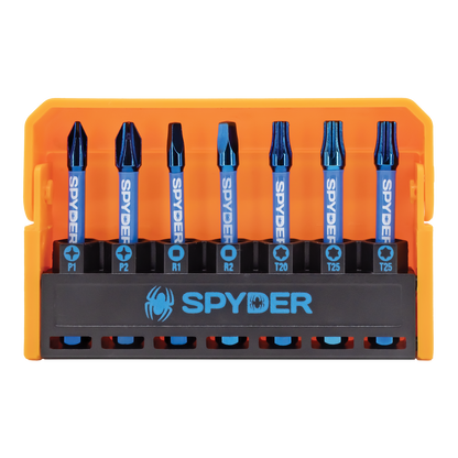 Spyder Mach-Blue 1/4-in x 2-in Impact Driver Bit (7-Piece)