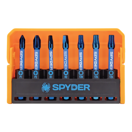 Spyder Mach-Blue 1/4-in x 2-in Impact Driver Bit (7-Piece)