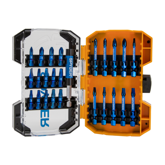 Spyder Mach-Blue 1/4-in x Impact Driver Bit (25-Piece)