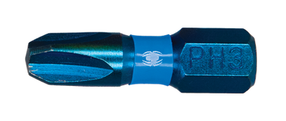 Spyder Mach-Blue PH3 1/4-in x 1-in Phillips Impact Driver Bit (2-Piece)