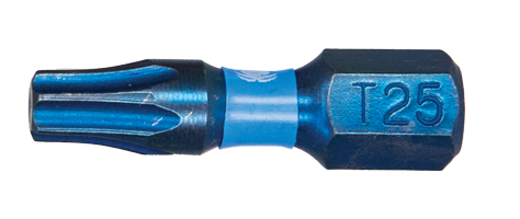Spyder Mach-Blue T25 1/4-in x 1-in Torx Impact Driver Bit (2-Piece)
