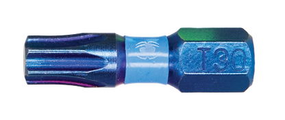 Spyder Mach-Blue T30 1/4-in x 1-in Torx Impact Driver Bit (2-Piece)