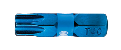 Spyder Mach-Blue T40 1/4-in x 1-in Torx Impact Driver Bit (2-Piece)
