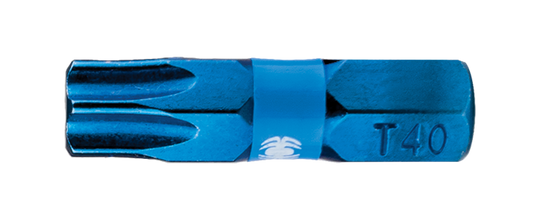 Spyder Mach-Blue T40 1/4-in x 1-in Torx Impact Driver Bit (2-Piece)