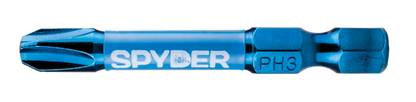 Spyder Mach-Blue PH3 1/4-in x 2-in Phillips Impact Driver Bit (2-Piece)