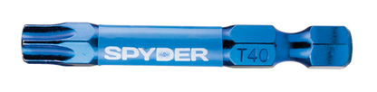 Spyder Mach-Blue T40 1/4-in x 2-in Torx Impact Driver Bit (2-Piece)