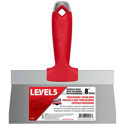 8" Stainless Steel Taping Knife - Composite Handle, w/Hammerend
