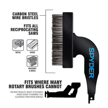 Spyder Reciprocating Saw Wire Brush Attachment