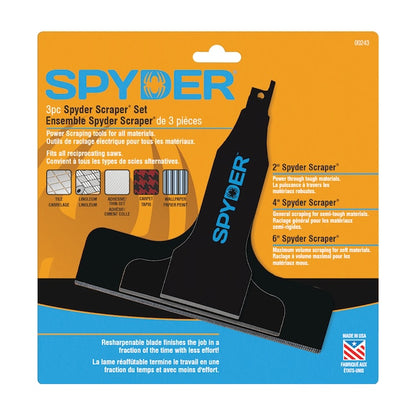 Spyder Reciprocating Saw Scraper Blade Set 243