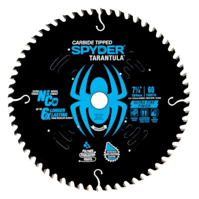 Spyder 7-1/4-in 60-Tooth Fine Finish Tungsten Carbide-tipped Steel Circular Saw Blade